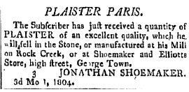 An ad in the Washington Federalist newspaper on March 14, 1804.