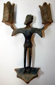 Metallic candle holder or incense burner